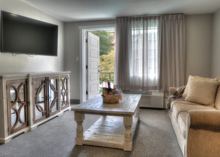 Family Suite sitting area at River Edge Inn Gatlinburg