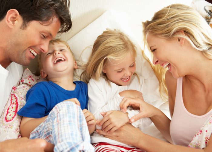 Family enjoying their stay at River Edge Inn Gatlinburg