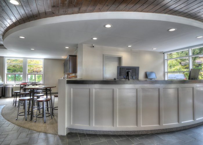 Front desk and office at River Edge Inn Gatlinburg