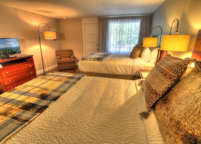 Standard Two Queen room at River Edge Inn Gatlinburg
