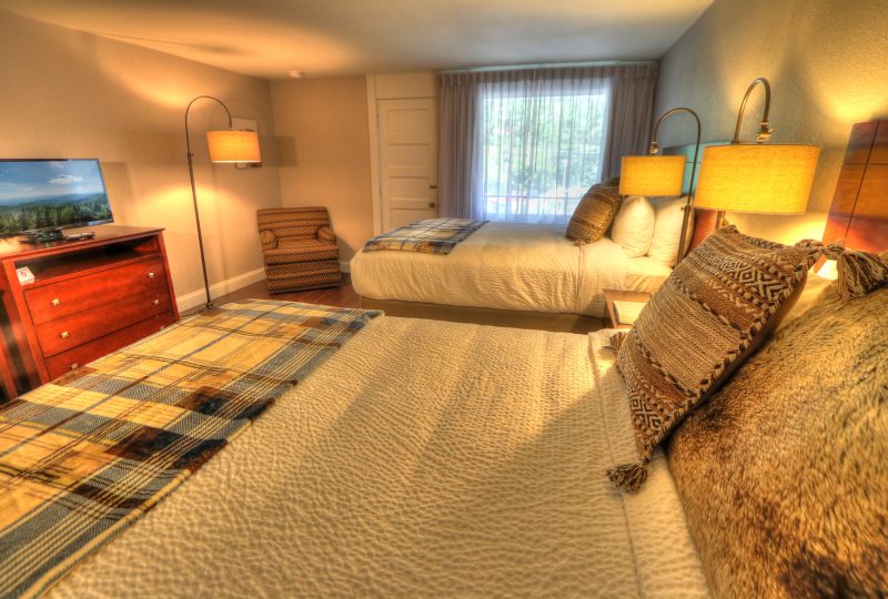 Standard Two Queen room at River Edge Inn Gatlinburg