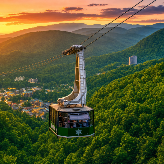 gatlinburg-skylift-gondola-sunset