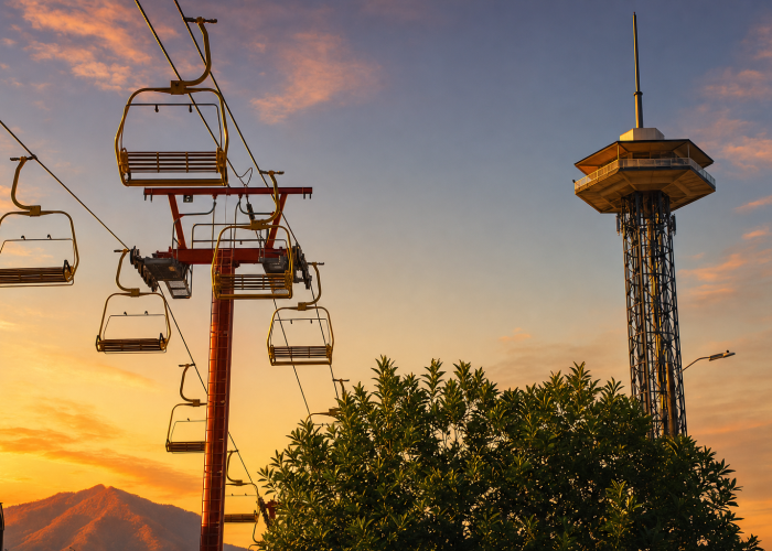 gatlinburg-skylift-tower-sunset