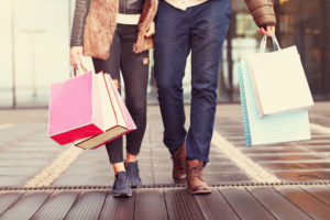 Shopping therapy in the village.